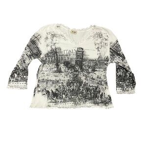 Women's Italy Graphic Long Sleeve Top